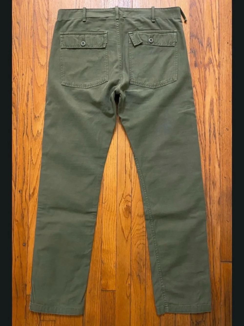 Tellason Military OG-107 Fatigue Pants Olive Drab Green Made in Italy Size 32